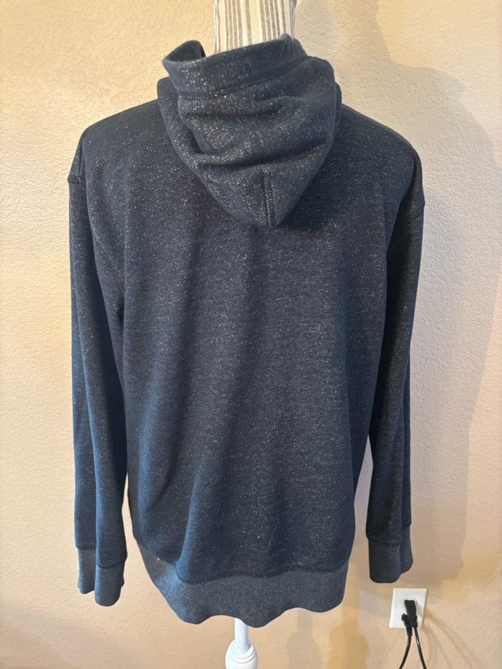 Keller Williams Hoodie Large Black Glitter Silver Red KW Logo by J. America - Picture 7 of 16